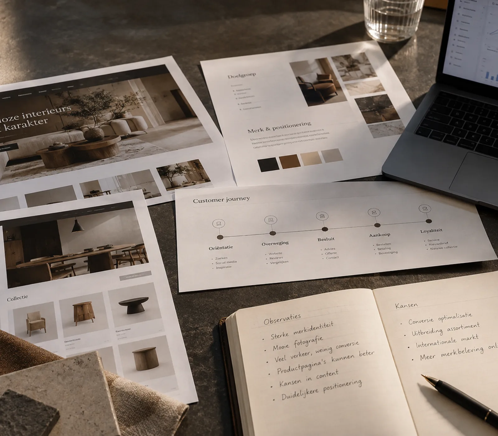 Analyse en digitale strategie tijdens de eerste fase van een project bij Swift Shell