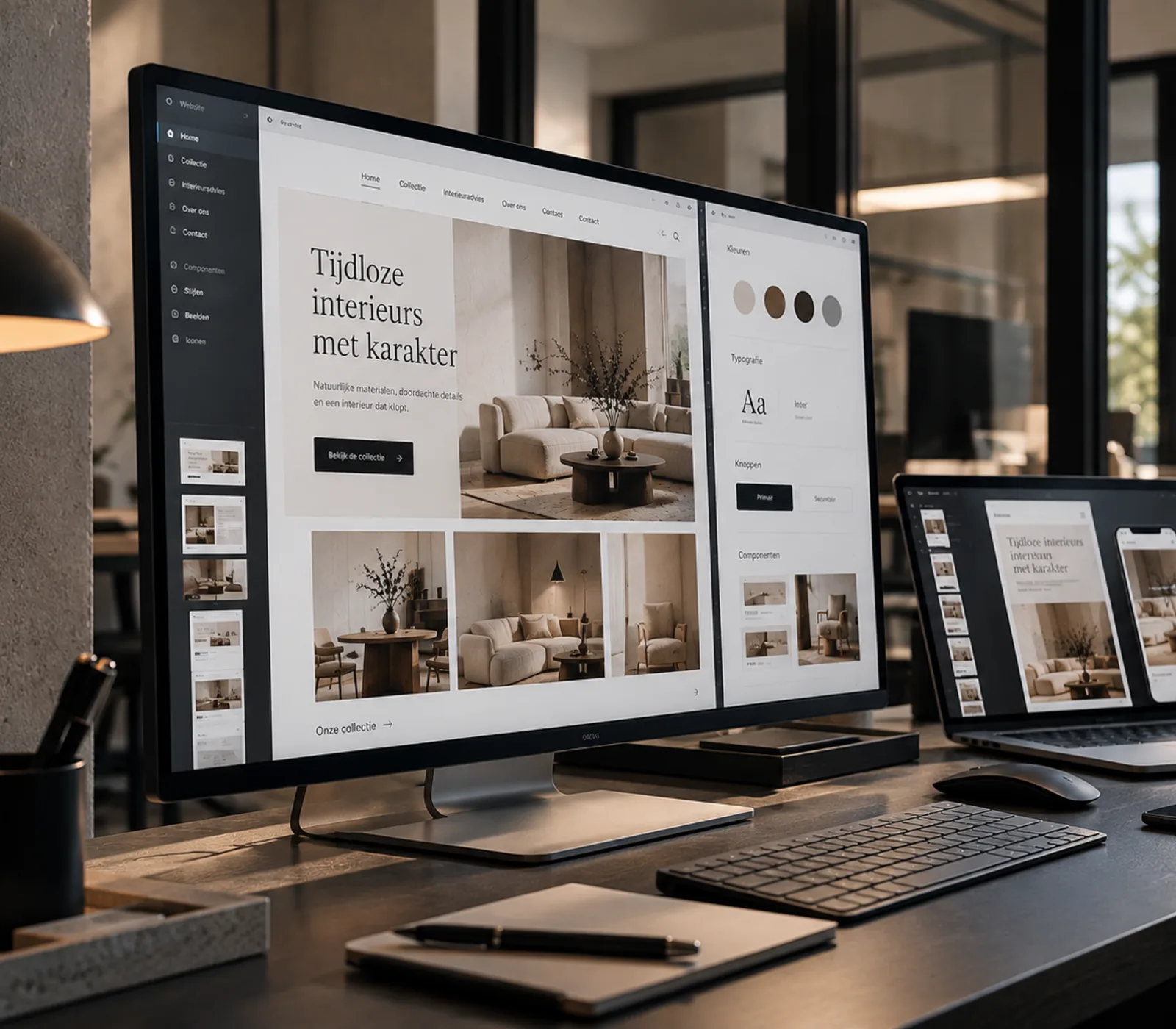 Design, development en digitale creatie tijdens de realisatiefase bij Swift Shell
